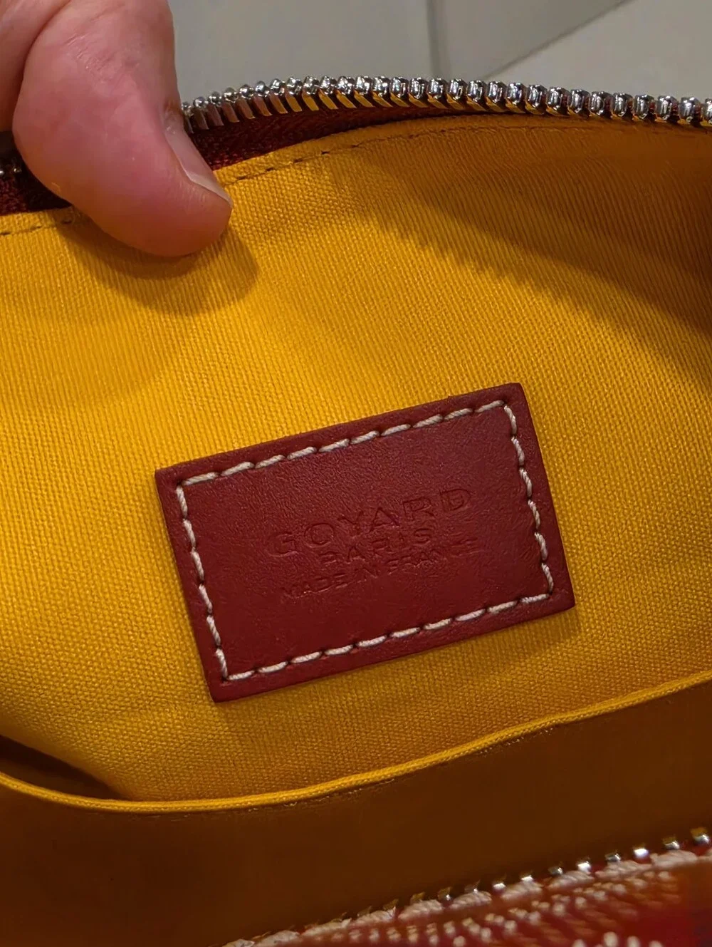 Goyard Red Toiletry Pouch